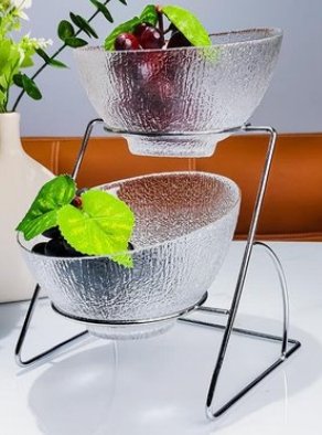 glass tableware and kitchen utensils