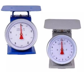 Spring scales with a maximum weighing capacity of ≤ 30 kilograms